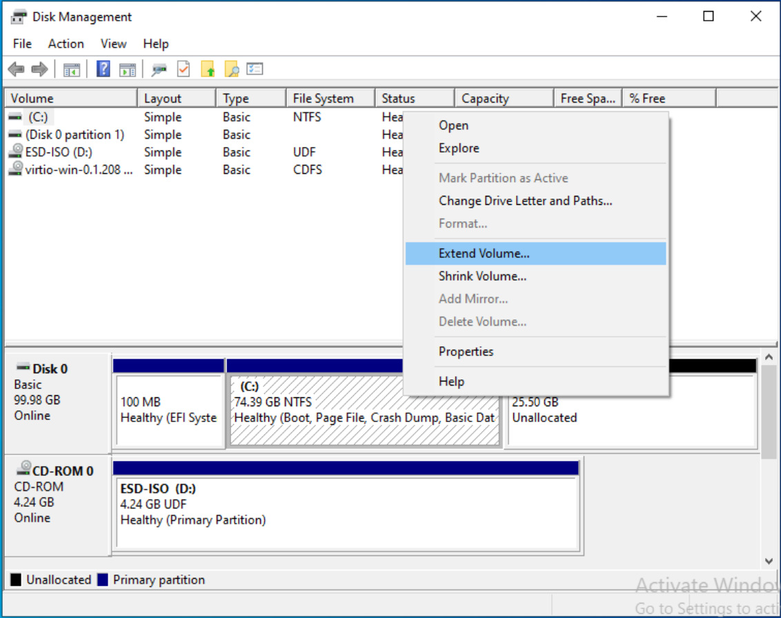 Resize vDisk 3